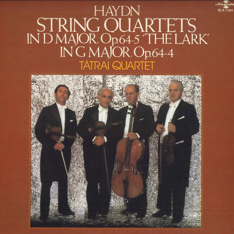 LP Record TATRAI QUARTET - Haydn: String Quartet "Lark" SLA1164 HUNGAROTON 1978 Japan Classical Used