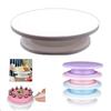 360 Revolving Cake Turntable Sugar Stand Cake Swivel Plate Platform Baking Tools Pastry Supplies Cake Stand
