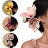 Side Clip Styling Orchid Claw Clip Large Flower Hairpin Fashion Orchid Hair Clip  Women