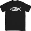 Jesus Fish T-Shirt Christian Pray Praise Worship Jesus Christ God Tee