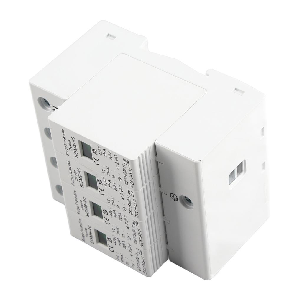 4P 40KA House Surge Din Rail Lowvoltage Protector Arrester Device for Thunder Protection