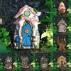 10cm Fairy Door Colorful Garden Door Fashion Miniature Fairy Elf Door Micro Landscape