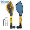 Motorcycle 10mm Mirror CNC Rearview Side Mirrors Universal For YAMAHA Drag Star 1100 Mt03 R3 Pw 50 Xt 660 Xj600 Yz250F