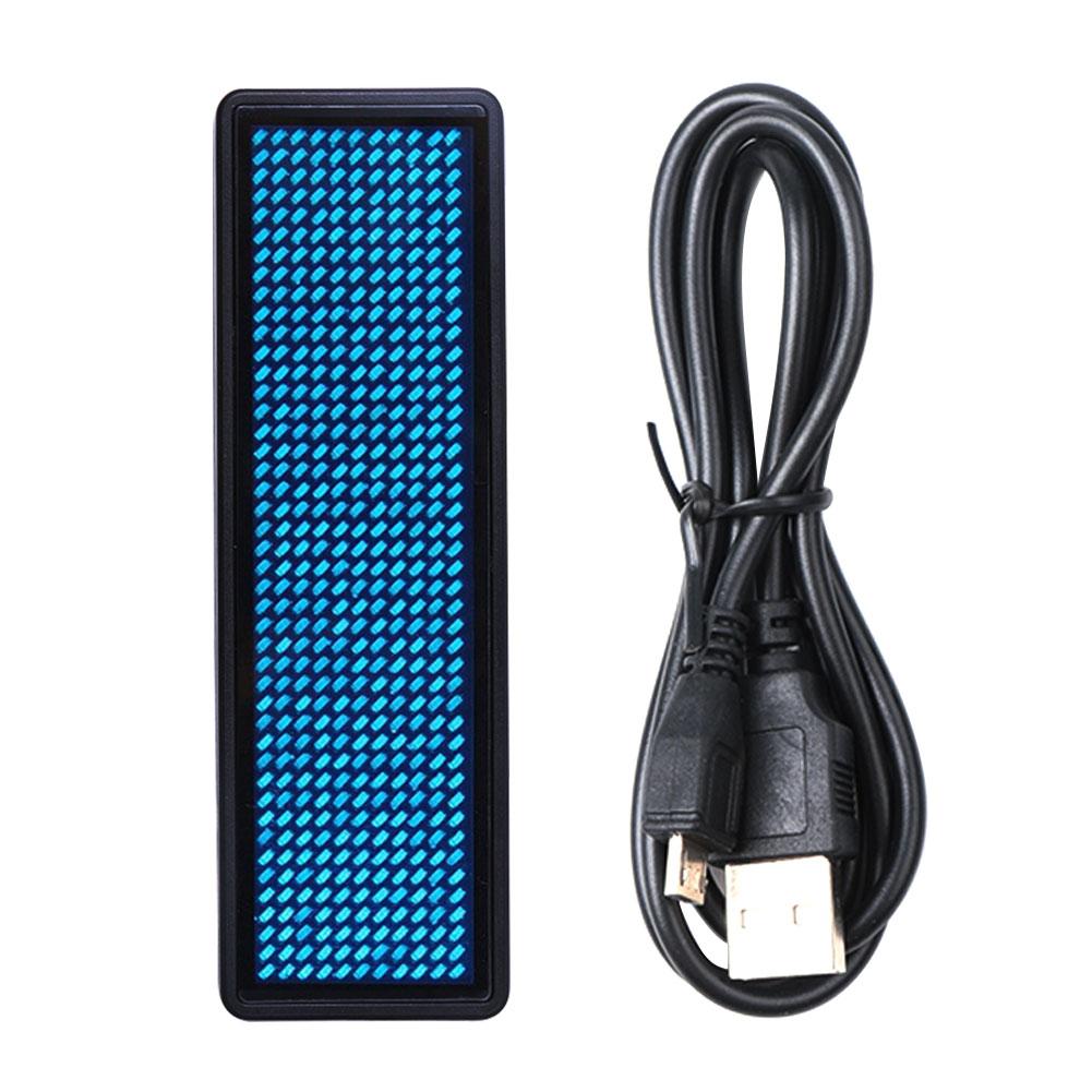 Mini LED Digital Programmable Rechargeable Scrolling Name Message Tag Sign