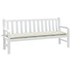 VidaXL Garden Bench Cushion Cream Mixed 180x50x7 Cm Fabric, Cushion, Bench Cushion, Garden Cushion, Cushion 4002566