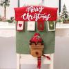 Christmas Chair Decoration Set Home Christmas Decoration Cartoon Chair Set Christmas Decoration Supplies Christma Chair Cover