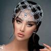 Handmade Rhinestone Bridal Forehead Chain Headband - Elegant Updo Accessory