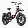 Engwe L20 Boost Electric Bicycle 48V 13AH Battery, 250W Motor, 25km/h Speed, 126km Range, 20*4.0 Inch Fat Tires E-Bike