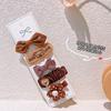 New Cute Coffee Cartoon Bow Princess Hairpins Set Women Girls Kids Hair Clips Barrettes Accessories Hairclip Headwear Headdress