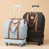 New Trolley Bag Detachable Universal Wheel Luggage Folding Storage Boarding Bag Expandable Suitcase Check-in Bag