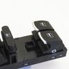 FHAWKEYEQ 10 Pin Chrome Master Power Window Switch For Jetta MK5 MK6 GTI Golf 5 6 Passat B6 Tiguan Rabbit 5ND 959 857
