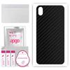 apgo Protective Skin Sticker for the Back Compatible with Doogee X11, Wrap Film, Foil, Vinyl - Pattern Carbon Black