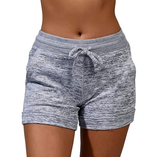 Women's Beach Sports Shorts Elastic Slim Drawstring Shorts Pants with Pockets Summer Casual Yoga Pants