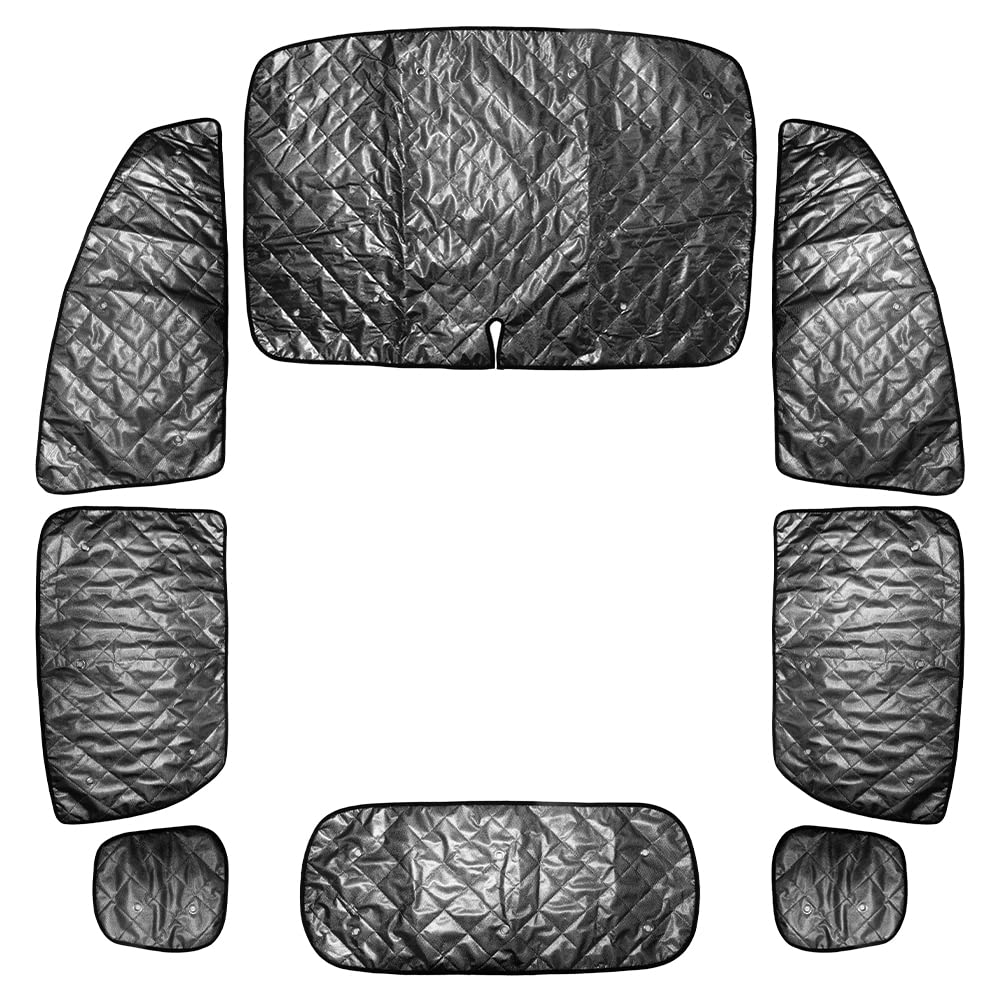 Toyota Sienta Car Full Window UV Improved Fuel Outdoor Camping AUTO-MP Sunshade, Set, Protection, Anti-Theft, Napping, Economy, (Black Mesh)