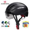 Queshark Cycling Helmet With Removable Lens MTB Bike Helmet Men Women Riding Bicycle Safety Cap S Size 52-58cm