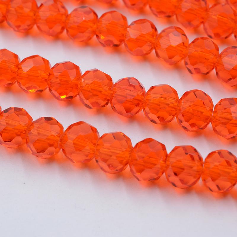 Dark Red Series Shining Multicolor 4/6mm Crystal Beads Rondelle Shape Jewelry Findings Earring Glass Quartz Charms Bracelet Accessories