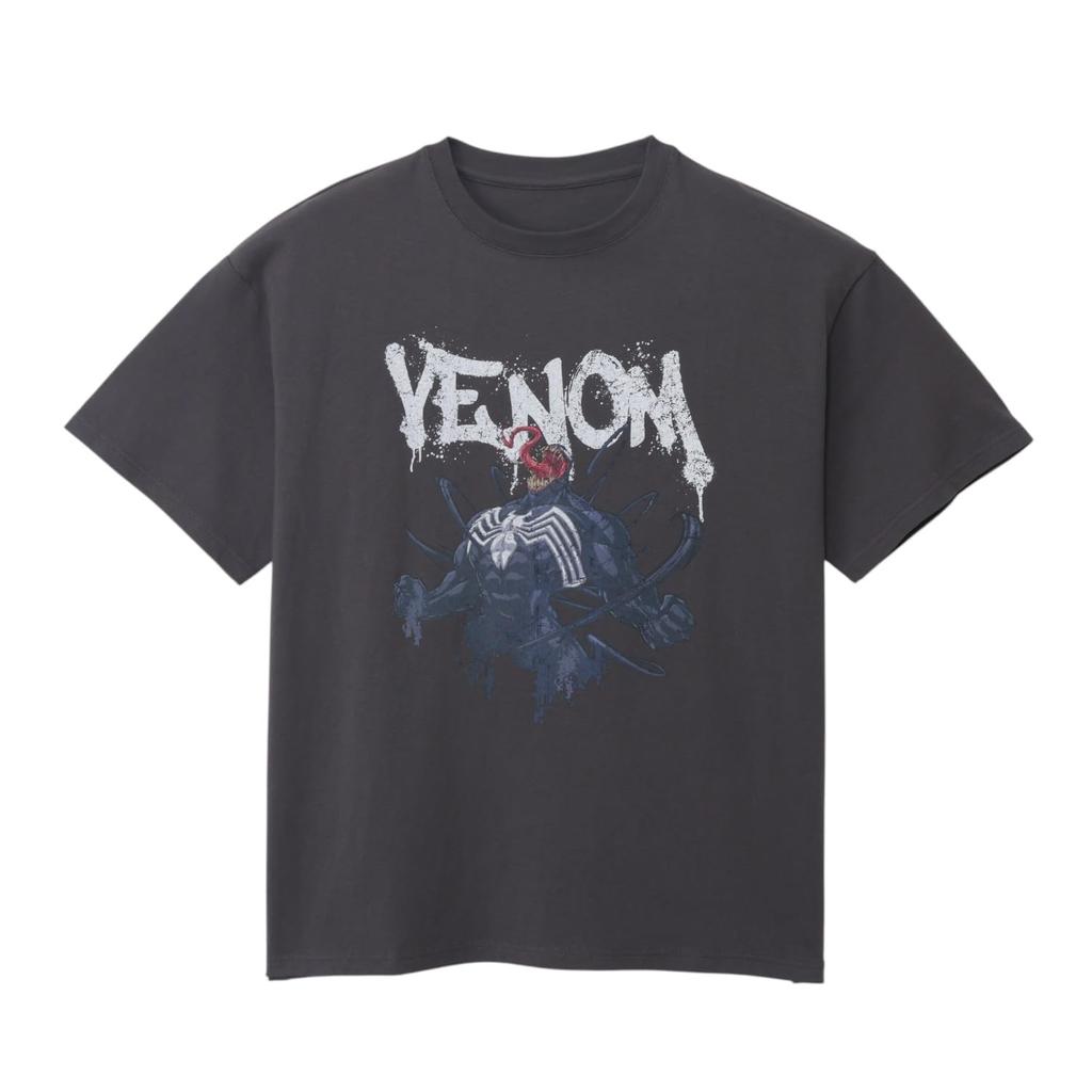 Small Planet Marvel Venom Print Short Sleeve T-Shirt, One Size Fits All