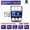 10 Inch Android Carplay For Hyundai Getz 1 2002-2011 Car Radio Multimedia Video Player GPS Navigation WIFI 2+32GB