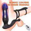 Anal Plug Vibrator with Remote Control Male Prostate Thrusting Sex Toy 10 Vibration Modes and 7 Thrusting Modes with Cock Ring Sex Toy for Man