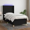 VidaXL Slat Bed Base with Mattress and LED, Upholstered Bed, Single Bed, Adult Bed for Interior Bedroom, 3138695
