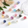10Pcs 15x21mm Colorful Transparent Star Sequined Glass Ball Pendant Accessories for Jewelry Making DIY Bracelet Necklace Earrings