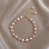 Retro Baroque Pearl Adjustable Drawstring Bracelet – Elegant Niche Design for Women