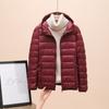 Winter Cotton-padded Women With Hooded Loose Light Down Jacket