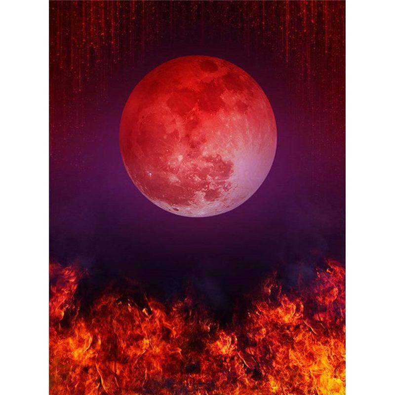 Framrless Diamond Embroidery 5d Set Moon Landscape Diamond Mosaic Painting Adult Picture Of Rhinestones Home Decor