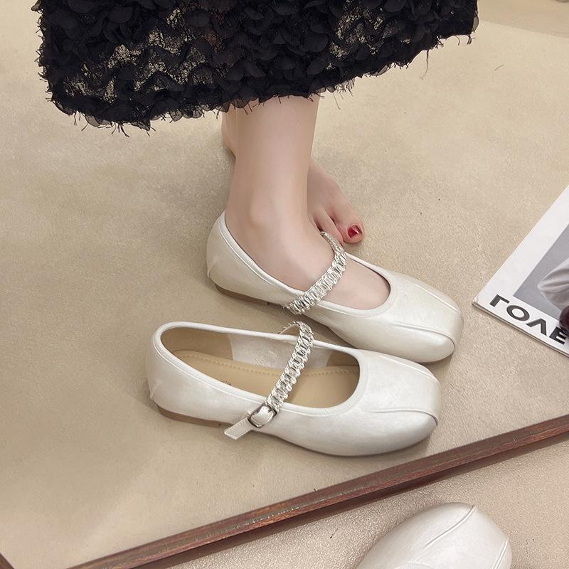 Mary Jane with Women's Fashion Versatile Single Shoes 2025 Spring and Summer New Soft-soled Comfortable Flats