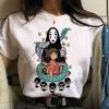 Studio Ghibli Spirited Away Hayao Miyazaki Kawaii Print T -Shirt Women Harajuku Aesthetic Tshirt White Tops Anime Female T Shirt