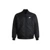 Nike Sportswear Heritage Essentials Solid Logo Print Reversible Cotton Jacket Men Jacket Black CZ9999-011