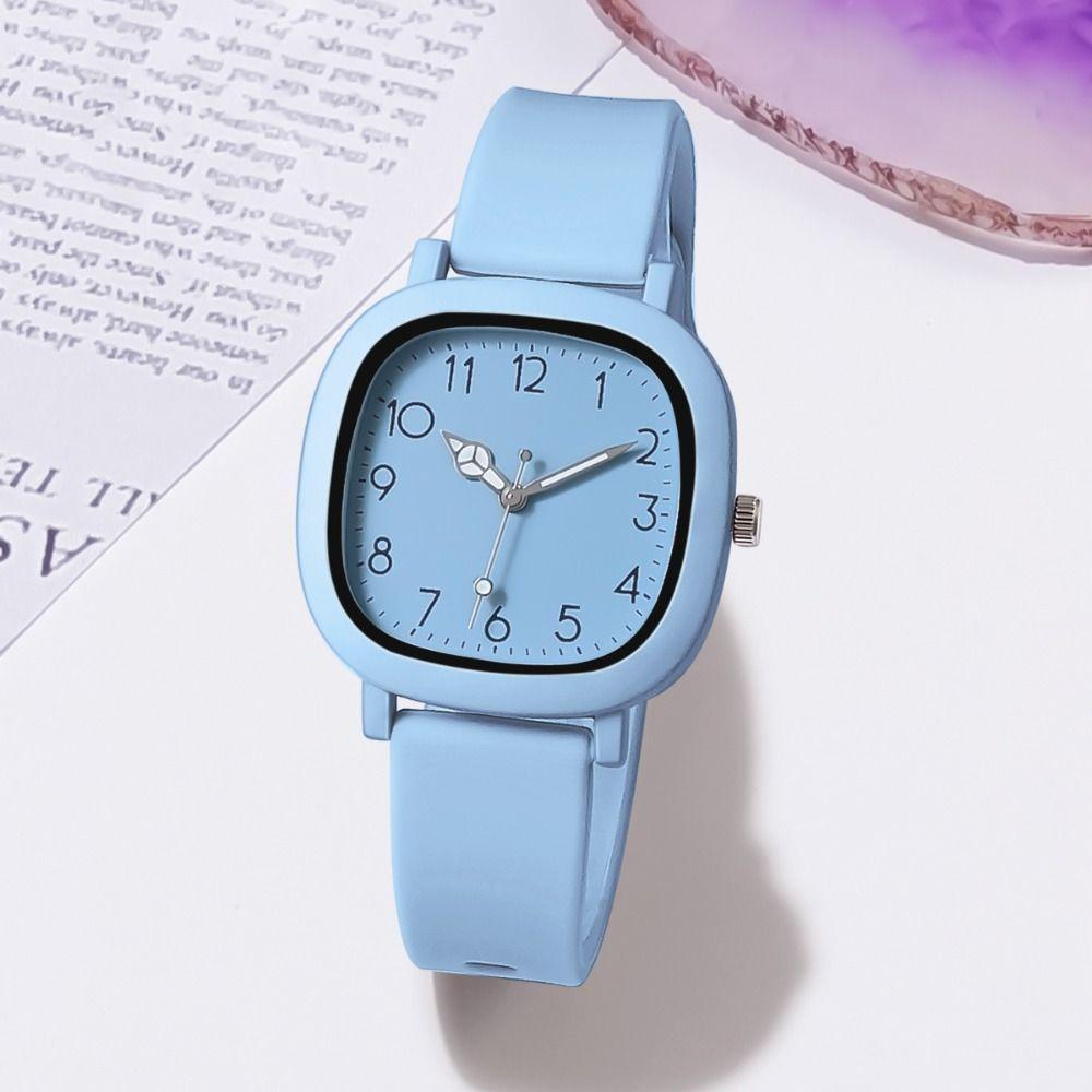 Stainless Steel Quartz Wristwatches Silicone Ladies Watches Sports Women Clock