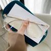 Korean Retro TR90 Big Frame Female Anti-blue Glasses Personality Online Celebrity Can Be Equipped with Myopia Frames.