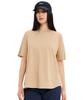 Aigle Official UVC Crew Neck Beige T-Shirt, Women's, ZTFAT57,