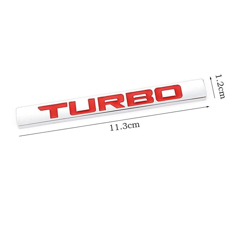 3D Metal Car Sticker Turbo Logo Emblem Badge Decals for Turbo Logo