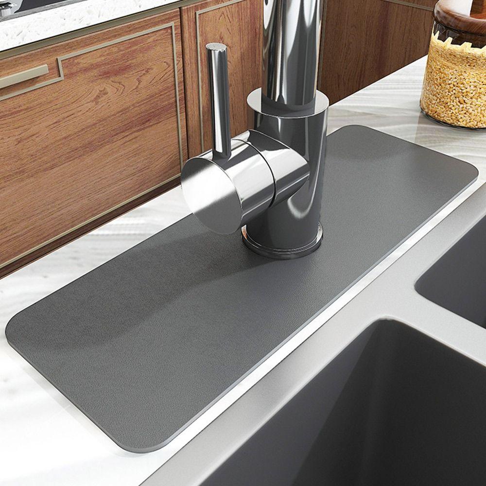 Multifunction Non-Slip Absorbent Pad Splash Sink Splash Mats  Kitchen Bathroom Supplies