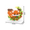 New Mini Cat Dog Raccoon Panda Cute Pet Small Building Blocks Model Series Decorations Children's Toys Children's Gift