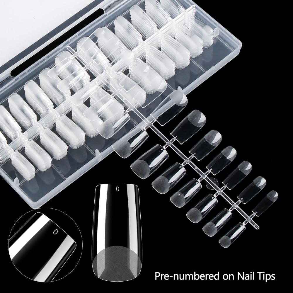 Shape Gel Nail Tips Soft Gel Full Cover Nail Tips Soft Gel Nail Extension