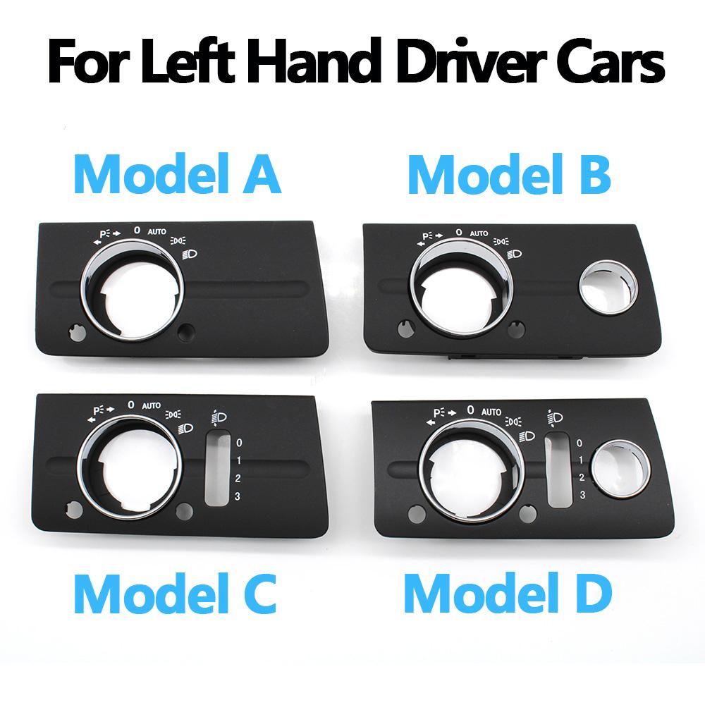 LHD Front Left Dashboard Headlight Lamp Switch Cover Trim Replacement For Mercedes Benz W211 E Class 320 350 550