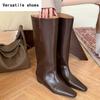 Designer Street Style Women Knee High Boots Fashion Slip On Internal Eevation Ladies Concise Long Botas De Mujer