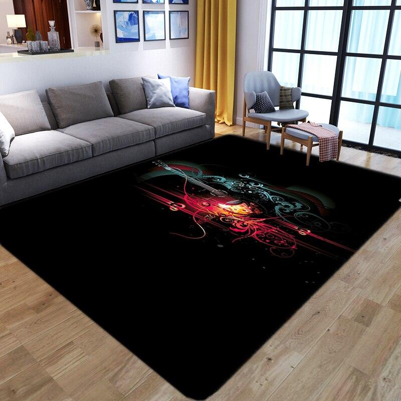 Green Flame Flannel Rug Horrible Skull Carpets Antislip Living Room Large Boys Room Mat Home Hot Sale Fashion 3D Printing Carpet