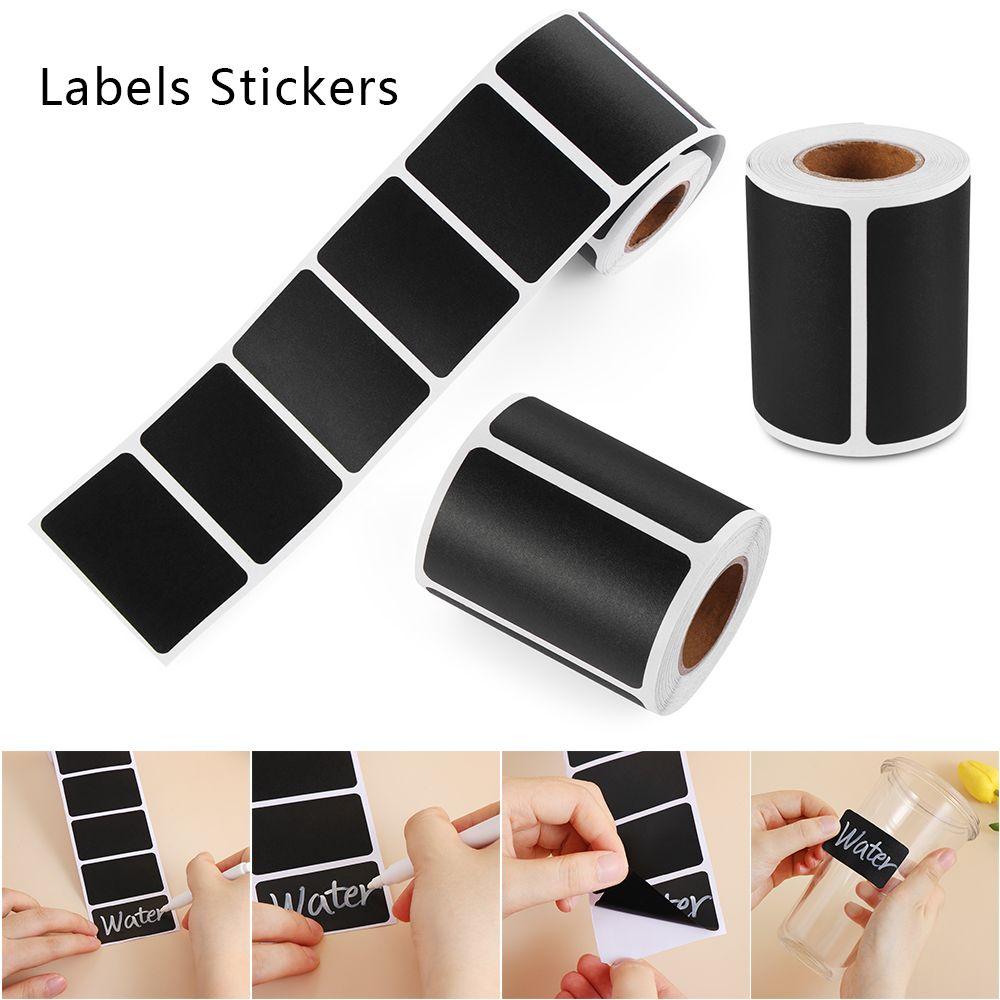 120pcs/roll Kitchen Chalkboard Jam Jar Bottle Tags Marker Pen Blackboard Label Labels Stickers