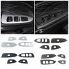 For GWM Tank 300 2024 2024 Window Lift Switch Panel Frame Cover Trim Interior Accessories Styling Carbon Black Decor Sticker