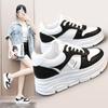 W3621 Height-Boosting Casual Sneakers - 2023 Autumn Fashion, Breathable, Thick-Soled, Korean Style, Versatile Student Shoes