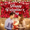 Celebrate Valentine's Day Photography Backdrop Romantic Happy Valentine's Day Banner Photo Studio
