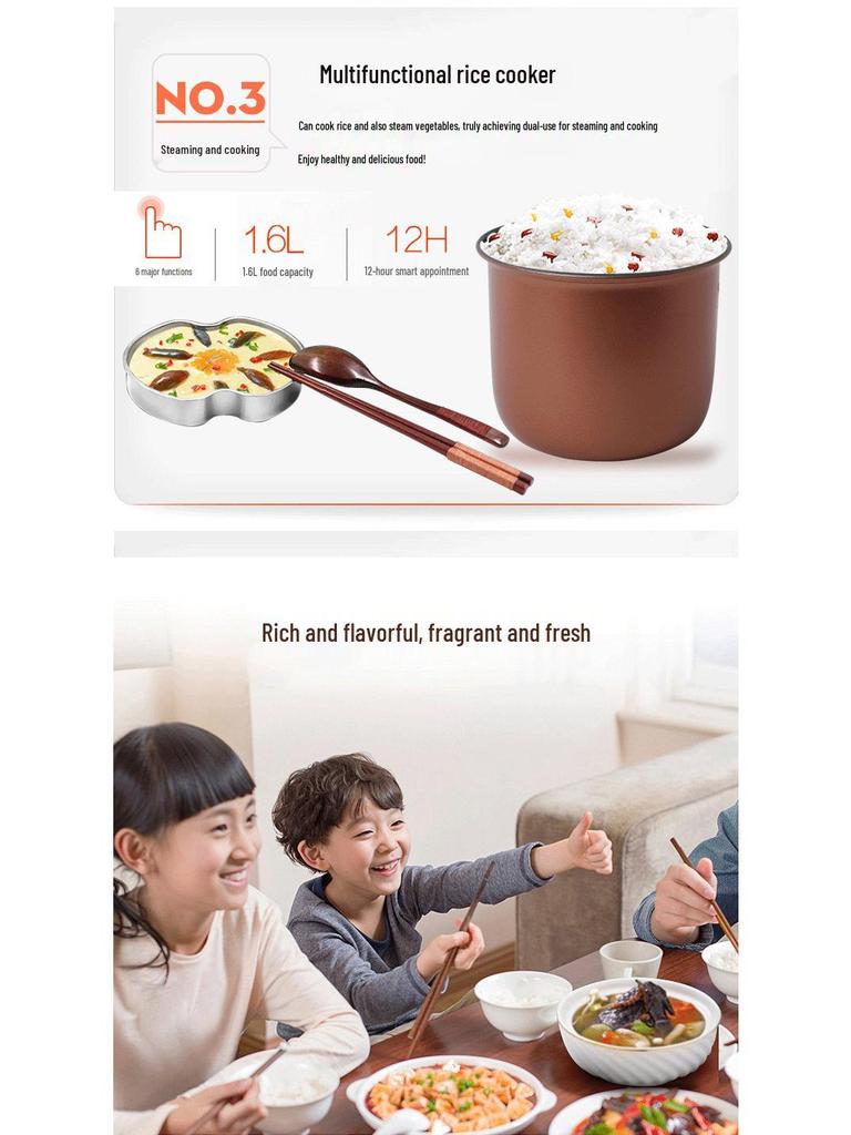 Yinhao Car Smart Rice Cooker 12V/24V - Large Capacity Universal Truck Cooker