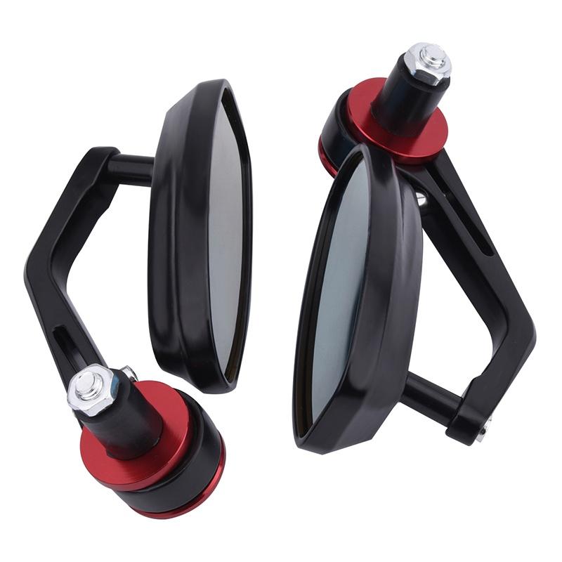 Motorcycle 7/8\ Handle Bar End Rearview Side Mirrors For Ducati Honda Yamaha KTM Etc
