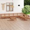 Day and Night - Day and Night Garden Furniture Set 9 Pieces Solid Pine Wood Honey Brown
