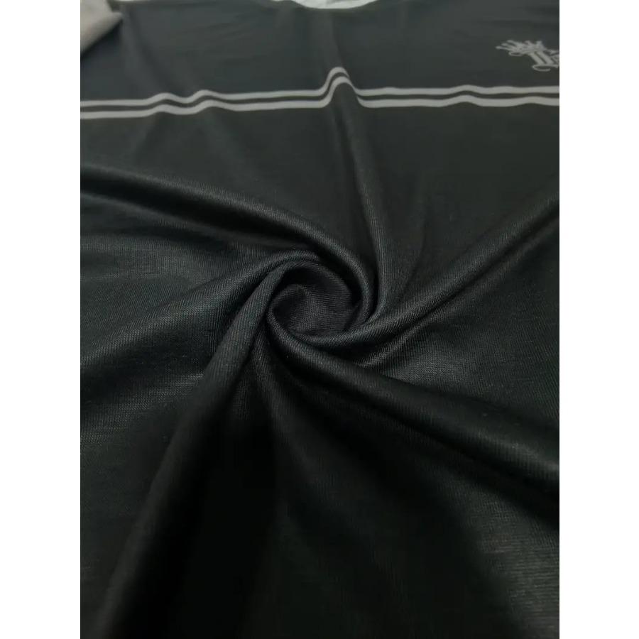 All-Season Men's Crew Neck T-Shirt - Stylish Color Block, Long Sleeves, Durable & Easy-Care Fabric