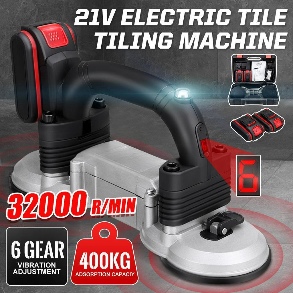 60-180mm Tiling Tiles Machine Tiles Vibrator Suction Cup Adjustable Automatic Floor Vibrator Leveling Tool With Battery 400KG